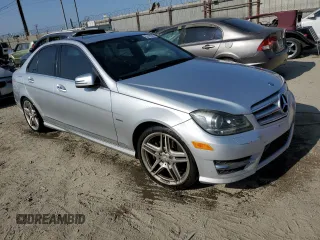 2012 Mercedes-Benz C 250 Sport with VIN WDDGF4HB1CA607619, listed as a Copart auction lot 62418595 with 143,721 mi miles and Clean title. Bid and sale history available at DreamBid. Image 4.