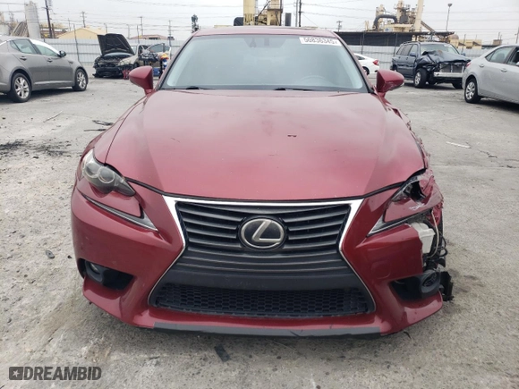 2015 Lexus IS 350 with VIN JTHCE1D22F5006666, listed as a Copart auction lot 50836345 with 164,612 mi miles and Salvage Title. Bid and sale history available at carsss.com. Image 5.