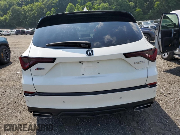 2023 Acura MDX w/A-Spec Package with VIN 5J8YE1H05PL042995, listed as a Copart auction lot 62337905 with 45,893 mi miles and Salvage title. Bid and sale history available at DreamBid. Image 6.