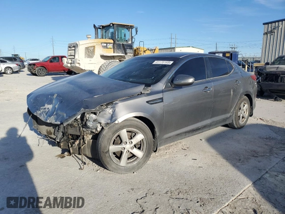 2015 Kia Optima LX with VIN 5XXGM4A70FG478755, listed as a Copart auction lot 49176165 with 158,206 mi miles and Salvage Title. Bid and sale history available at DreamBid. Image 1.