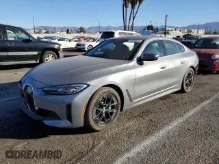 2023 BMW i4 eDrive40 with VIN WBY73AW07PFP91815, listed as a Copart auction lot 41845075 with 16,663 mi miles and Salvage Title. Bid and sale history available at carsss.com. Image 1.