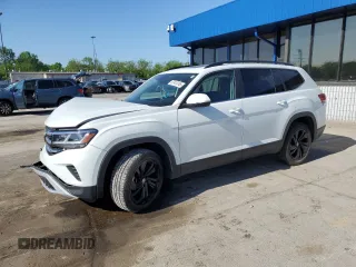 2022 Volkswagen Atlas SE z VIN 1V2KR2CA5NC547106, wystawiony jako Copart lot #57410145 z przebiegiem 69 622 mil mil oraz Szkoda całkowita • Salvage title. Historia ofert i sprzedaży dostępna na DreamBid. Obrazek 1.