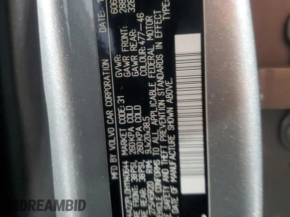 2017 Volvo XC90 Inscription with VIN YV4A22PL0H1140644, listed as a Copart auction lot 45398725 with 83,688 mi miles and Salvage title. Bid and sale history available at DreamBid. Image 13.