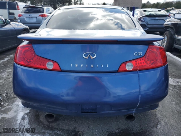 2005 Infiniti G35 Coupe with VIN JNKCV54E25M409519, listed as a Copart auction lot 45259875 with 138,904 mi miles and Salvage Title. Bid and sale history available at carsss.com. Image 6.