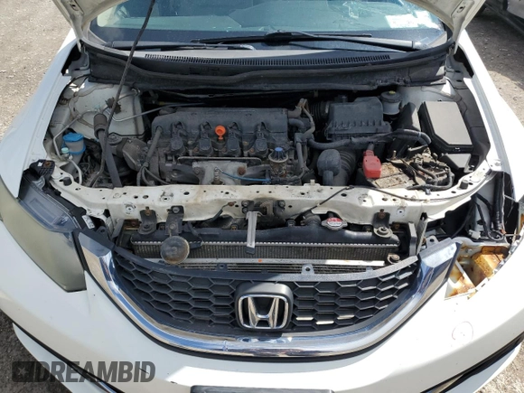 2015 Honda Civic Sedan LX with VIN 19XFB2F59FE000193, listed as a Copart auction lot 54250575 with 154,934 mi miles and Salvage Title. Bid and sale history available at carsss.com. Image 11.