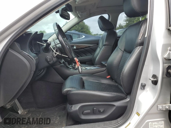 2015 Infiniti Q50 with VIN JN1BV7AR7FM398120, listed as a Copart auction lot 58540555 with 122,864 mi miles and Salvage title. Bid and sale history available at DreamBid. Image 7.