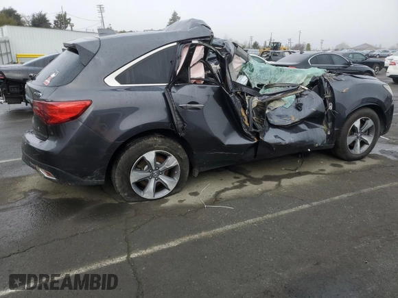 2016 Acura MDX with VIN 5FRYD3H27GB020321, listed as a Copart auction lot 41622385 with 0 mi miles and Non Repairable. Bid and sale history available at carsss.com. Image 3.