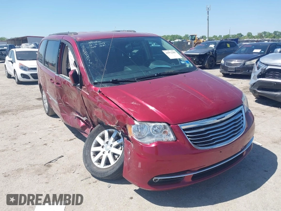 2014 Chrysler Town & Country Touring with VIN 2C4RC1BG5ER342975, listed as a IAAI auction lot 41972305 with 119,783 mi miles. Bid and sale history available at carsss.com. Image 1.
