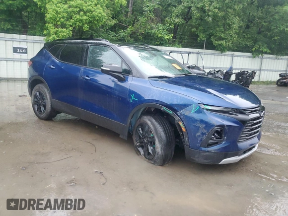 2022 Chevrolet Blazer LT z VIN 3GNKBDRS9NS148718, wystawiony jako Copart lot #55735945 z przebiegiem 21 564 mil mil oraz Szkoda całkowita • Salvage title. Historia ofert i sprzedaży dostępna na DreamBid. Obrazek 4.