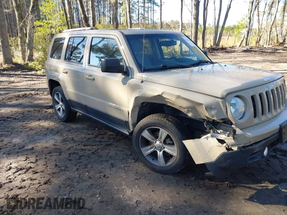2017 Jeep Patriot High Altitude with VIN 1C4NJRFB6HD194389, listed as a IAAI auction lot 41764249 with 32,008 mi miles. Bid and sale history available at carsss.com. Image 1.