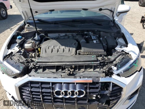 2020 Audi Q3 Premium with VIN WA1AECF32L1043479, listed as a Copart auction lot 57172925 with 52,907 mi miles and Salvage title. Bid and sale history available at DreamBid. Image 12.