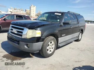 2007 Ford Expedition EL XLT with VIN 1FMFK15527LA78766, listed as a Copart auction lot 73473384 with 202,676 mi miles and Salvage Title. Bid and sale history available at carsss.com. Image 1.