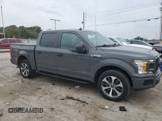2020 Ford F-150 XL with VIN 1FTEW1CP8LFC51319, listed as a Copart auction lot 71306614 with 56,373 mi miles and Salvage Title. Bid and sale history available at carsss.com. Image 4.