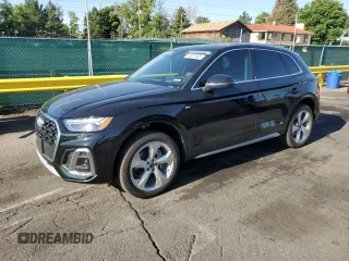 2023 Audi Q5 S line Prestige with VIN WA1FAAFY7P2165191, listed as a Copart auction lot 63031395 with 12,694 mi miles and Salvage title. Bid and sale history available at DreamBid. Image 1.