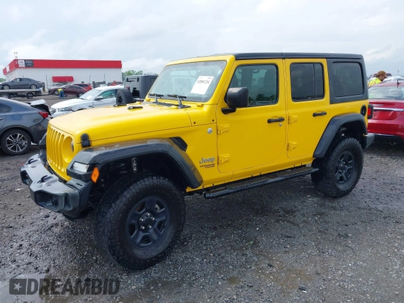 2018 Jeep Wrangler Unlimited Sport z VIN 1C4HJXDN9JW332273, wystawiony jako IAAI lot #42081234 z przebiegiem 94 884 mil mil oraz . Historia ofert i sprzedaży dostępna na DreamBid. Obrazek 18.