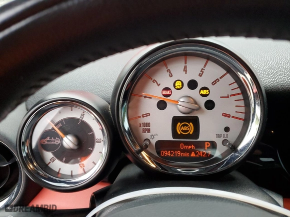 2011 MINI Cooper Convertible with VIN WMWZN3C51BTZ78331, listed as a Copart auction lot 73348304 with 94,219 mi miles and Salvage Title. Bid and sale history available at carsss.com. Image 9.
