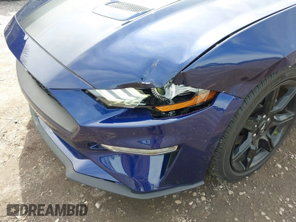 2019 Ford Mustang EcoBoost with VIN 1FA6P8TH8K5198912, listed as a IAAI auction lot 41961751 with 45,999 mi miles and . Bid and sale history available at DreamBid. Image 6.