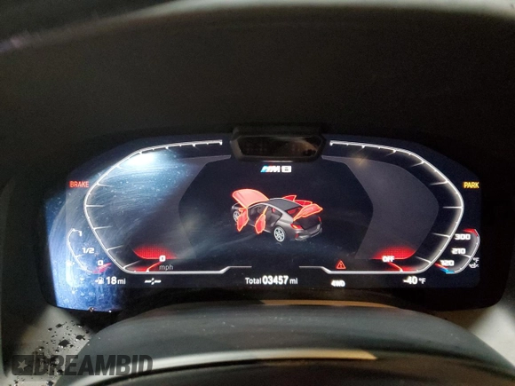 2025 BMW M8 Competition z VIN WBSGV0C04SCS21820, wystawiony jako Copart lot #73384474 z przebiegiem 3 457 mil mil oraz Szkoda całkowita • Salvage title. Historia ofert i sprzedaży dostępna na DreamBid. Obrazek 9.