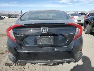 2019 Honda Civic Sport with VIN 19XFC2F81KE007902, listed as a Copart auction lot 44060855 with 69,592 mi miles and Salvage Title. Bid and sale history available at DreamBid. Image 6.