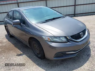2015 Honda Civic EX-L with VIN 2HGFB2F96FH515127, listed as a IAAI auction lot 42164707 with 206,066 mi miles. Bid and sale history available at carsss.com. Image 1.