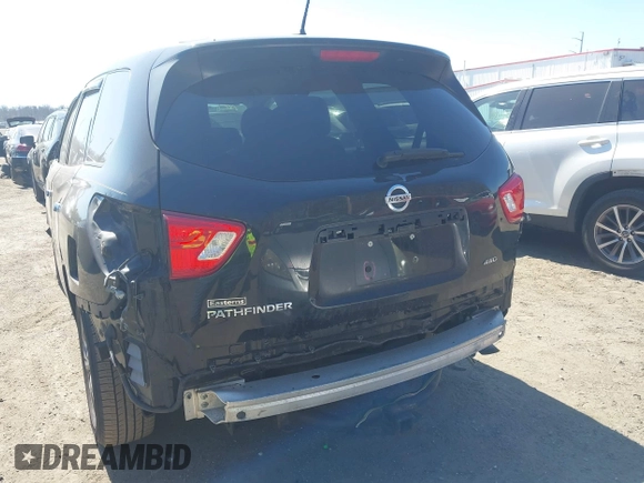 2018 Nissan Pathfinder S with VIN 5N1DR2MM0JC664021, listed as a IAAI auction lot 41741100 with 106,786 mi miles and . Bid and sale history available at DreamBid. Image 17.