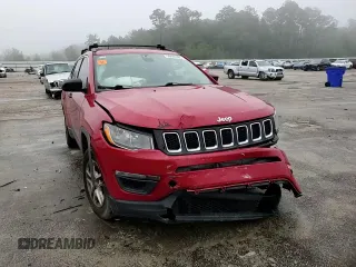 2019 Jeep Compass Sport with VIN 3C4NJCAB3KT676551, listed as a Copart auction lot 58426385 with 205,020 mi miles and Salvage title. Bid and sale history available at DreamBid. Image 14.