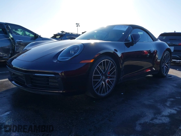 2021 Porsche 911 Carrera S with VIN WP0CB2A96MS249008, listed as a IAAI auction lot 41098590 with 13,304 mi miles. Bid and sale history available at carsss.com. Image 17.