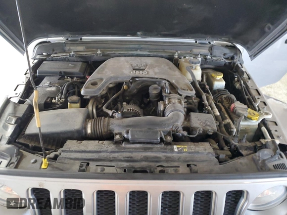 2018 Jeep Wrangler Unlimited Sahara with VIN 1C4HJXEG2JW196357, listed as a Copart auction lot 55105575 with Not provided miles and Salvage title. Bid and sale history available at DreamBid. Image 12.