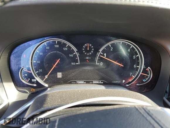 2017 BMW 7 Series with VIN WBA7F2C30HG422882, listed as a Copart auction lot 39604234 with 70,888 mi miles and . Bid and sale history available at DreamBid. Image 9.
