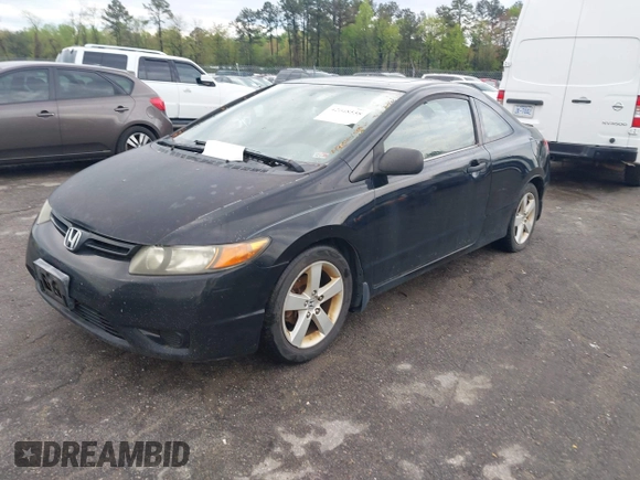 2007 Honda Civic Cpe EX with VIN 2HGFG11867H507282, listed as a IAAI auction lot 42048558 with 213,276 mi miles. Bid and sale history available at carsss.com. Image 2.