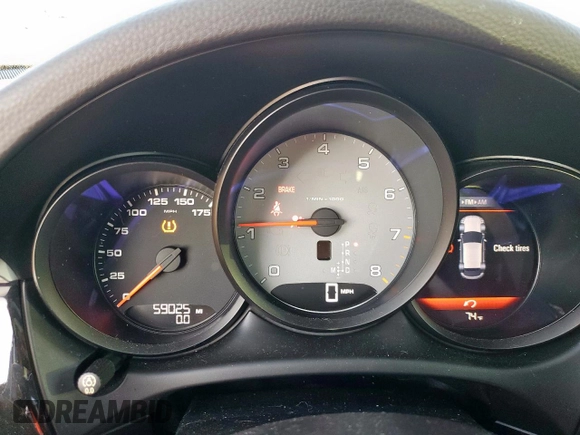 2018 Porsche Macan S with VIN WP1AB2A56JLB35650, listed as a Copart auction lot 57789255 with 59,025 mi miles and Salvage title. Bid and sale history available at DreamBid. Image 9.