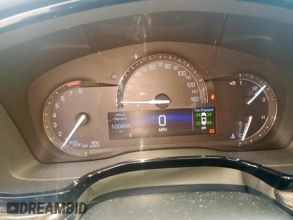 2017 Cadillac XT5 FWD with VIN 1GYKNARS8HZ162612, listed as a Copart auction lot 58727265 with 100,494 mi miles and Clean title. Bid and sale history available at DreamBid. Image 9.