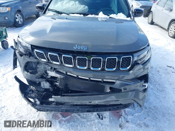 2023 Jeep Compass (RED) Edition with VIN 3C4NJDCNXPT541331, listed as a IAAI auction lot 41628577 with 24,007 mi miles and . Bid and sale history available at carsss.com. Image 6.