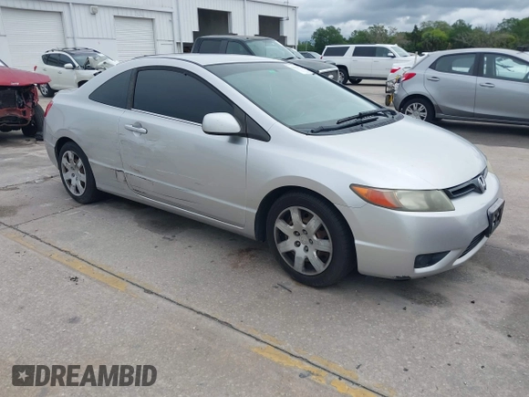 2006 Honda Civic Cpe LX with VIN 2HGFG12606H568106, listed as a IAAI auction lot 41983712 with 196,957 mi miles. Bid and sale history available at carsss.com. Image 1.