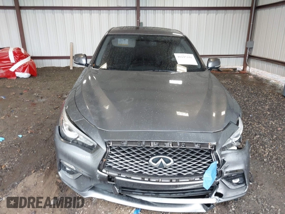 2019 Infiniti Q50 3.0t Signature Edition with VIN JN1EV7APXKM519048, listed as a IAAI auction lot 40445241 with 99,705 mi miles. Bid and sale history available at carsss.com. Image 12.