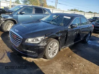 2017 Genesis G80 3.8L with VIN KMHGN4JE2HU193561, listed as a Copart auction lot 81742214 with 75,904 mi miles and Salvage Title. Bid and sale history available at DreamBid. Image 1.