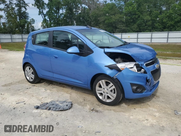 2015 Chevrolet Spark LS with VIN KL8CB6S96FC711594, listed as a Copart auction lot 55144845 with 20,296 mi miles and Salvage Title. Bid and sale history available at DreamBid. Image 4.