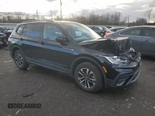 2023 Volkswagen Tiguan S with VIN 3VVFB7AX6PM104235, listed as a Copart auction lot 86537514 with 16,106 mi miles and Salvage title. Bid and sale history available at DreamBid. Image 4.
