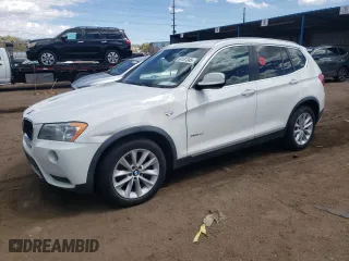 2013 BMW X3 xDrive28i with VIN 5UXWX9C5XD0A13315, listed as a Copart auction lot 54161245 with 0 mi miles and Clean Title. Bid and sale history available at carsss.com. Image 1.