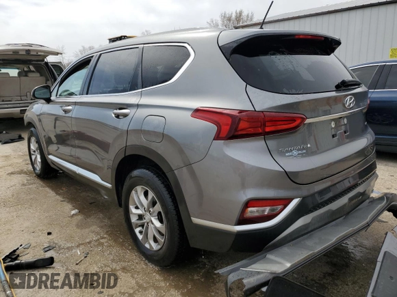 2019 Hyundai Santa Fe SE with VIN 5NMS2CAD9KH131243, listed as a Copart auction lot 49673665 with 58,079 mi miles and Salvage Title. Bid and sale history available at DreamBid. Image 2.