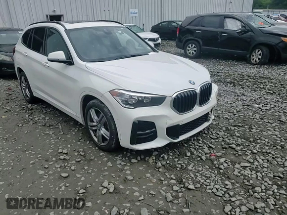 2021 BMW X1 xDrive28i with VIN WBXJG9C07M3M67312, listed as a Copart auction lot 59712835 with 62,371 mi miles and Salvage title. Bid and sale history available at DreamBid. Image 15.