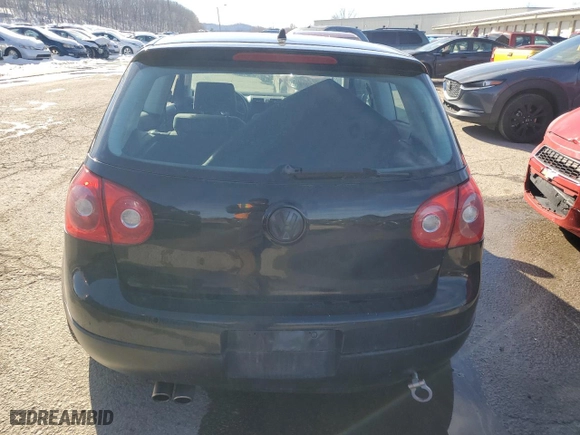 2006 Volkswagen Rabbit with VIN WVWAR71K46W202025, listed as a Copart auction lot 88901385 with 126,436 mi miles and Salvage Title. Bid and sale history available at carsss.com. Image 6.