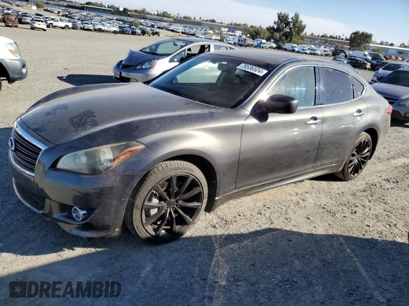2011 Infiniti M37 with VIN JN1BY1AP5BM324255, listed as a Copart auction lot 79536504 with 82,652 mi miles and Salvage Title. Bid and sale history available at carsss.com. Image 1.