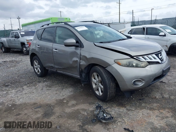 2009 Nissan Murano S with VIN JN8AZ18W39W112928, listed as a IAAI auction lot 41880439 with 151,948 mi miles and . Bid and sale history available at carsss.com. Image 1.