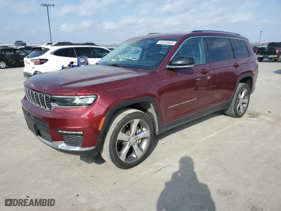 2021 Jeep Grand Cherokee L Limited with VIN 1C4RJJBG2M8195675, listed as a Copart auction lot 49249945 with 84,117 mi miles and Clean Title. Bid and sale history available at carsss.com. Image 1.