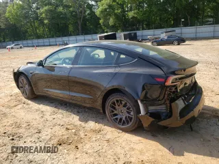 2025 Tesla Model 3 Long Range with VIN 5YJ3E1EA4SF965566, listed as a Copart auction lot 56820165 with 1,041 mi miles and Salvage title. Bid and sale history available at DreamBid. Image 2.