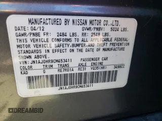 2012 Infiniti EX Journey with VIN JN1AJ0HR9CM453411, listed as a Copart auction lot 53628605 with 163,508 mi miles and Clean Title. Bid and sale history available at carsss.com. Image 13.