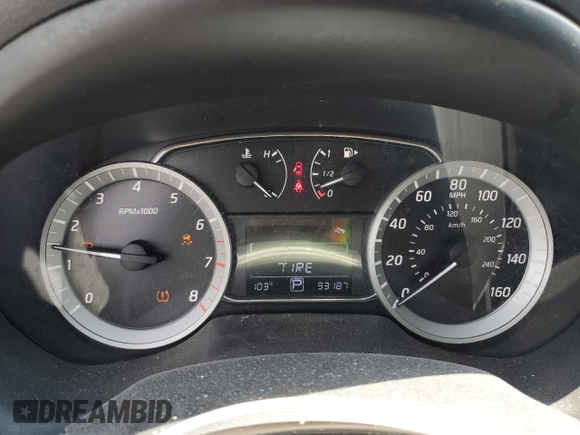 2014 Nissan Sentra SV with VIN 3N1AB7AP9EY337415, listed as a Copart auction lot 59579975 with 93,181 mi miles and Salvage title. Bid and sale history available at DreamBid. Image 9.