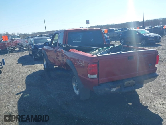2000 Ford Ranger XL with VIN 1FTZR15V1YTB19905, listed as a IAAI auction lot 41833494 with 293,034 mi miles. Bid and sale history available at carsss.com. Image 3.