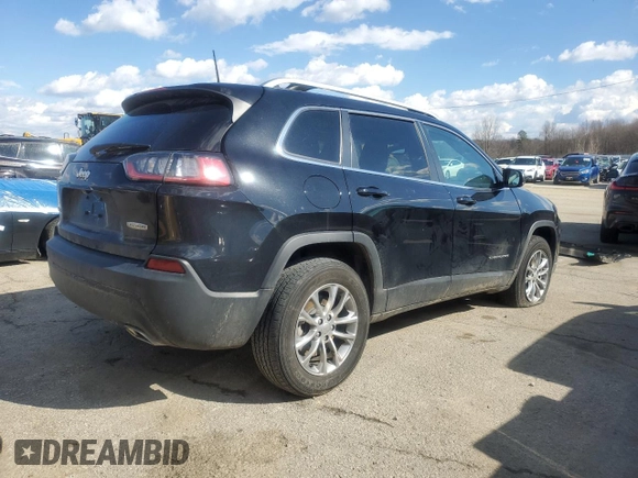 2021 Jeep Cherokee Latitude Lux with VIN 1C4PJMMX2MD216358, listed as a Copart auction lot 47167505 with 22,195 mi miles and Salvage Title. Bid and sale history available at carsss.com. Image 3.